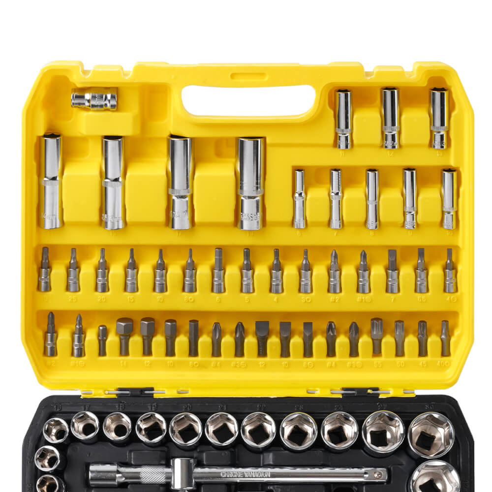 ชุดบ็อกซ์ DELTON รุ่น DKT-94PCS 1/4 , 1/2 นิ้ว แพ็ก 94 ชิ้น